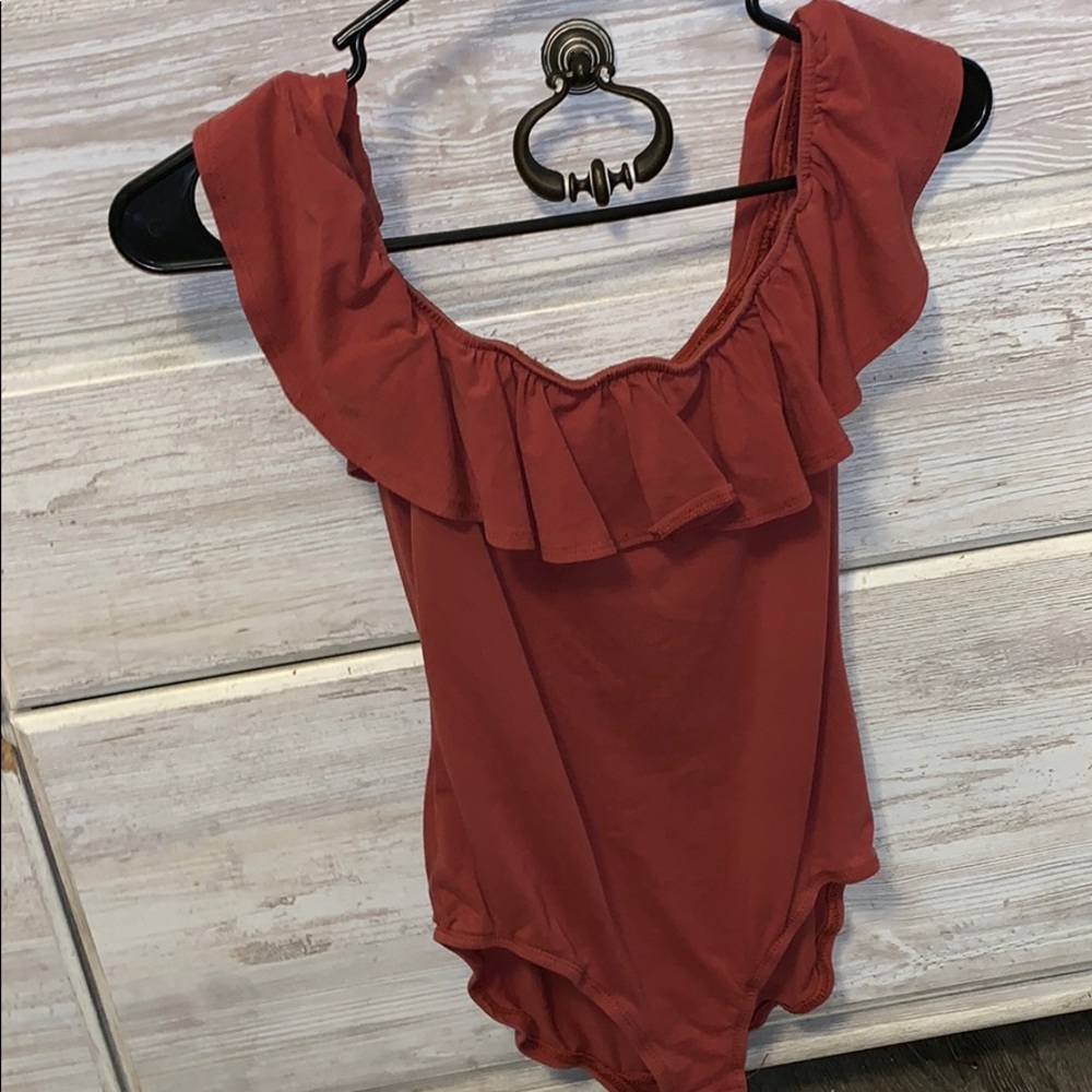 Off the shoulder body suit